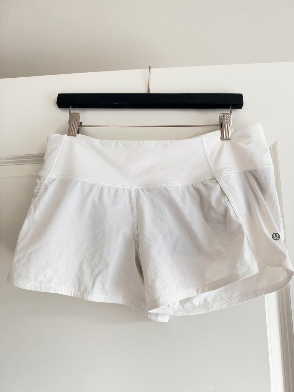 lululemon athletica White Athletic Running Shorts
